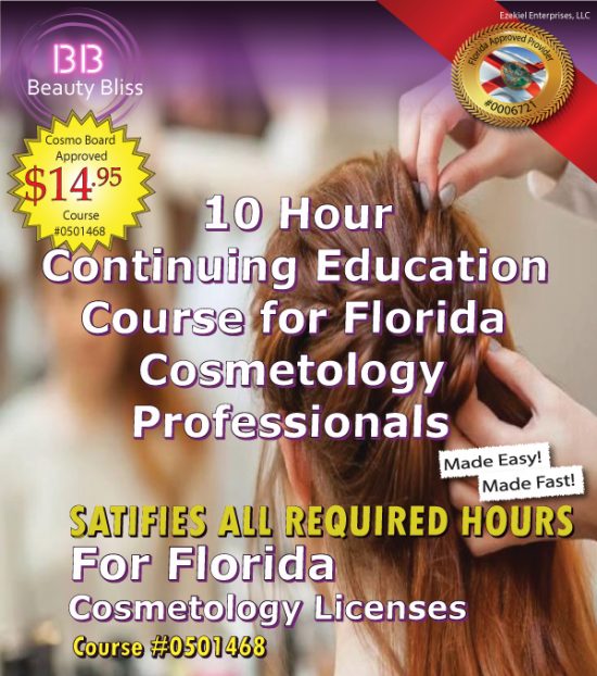 Beautyblissce.com 10hr Cosmetology Course for Florida Licensed Cosmetologists